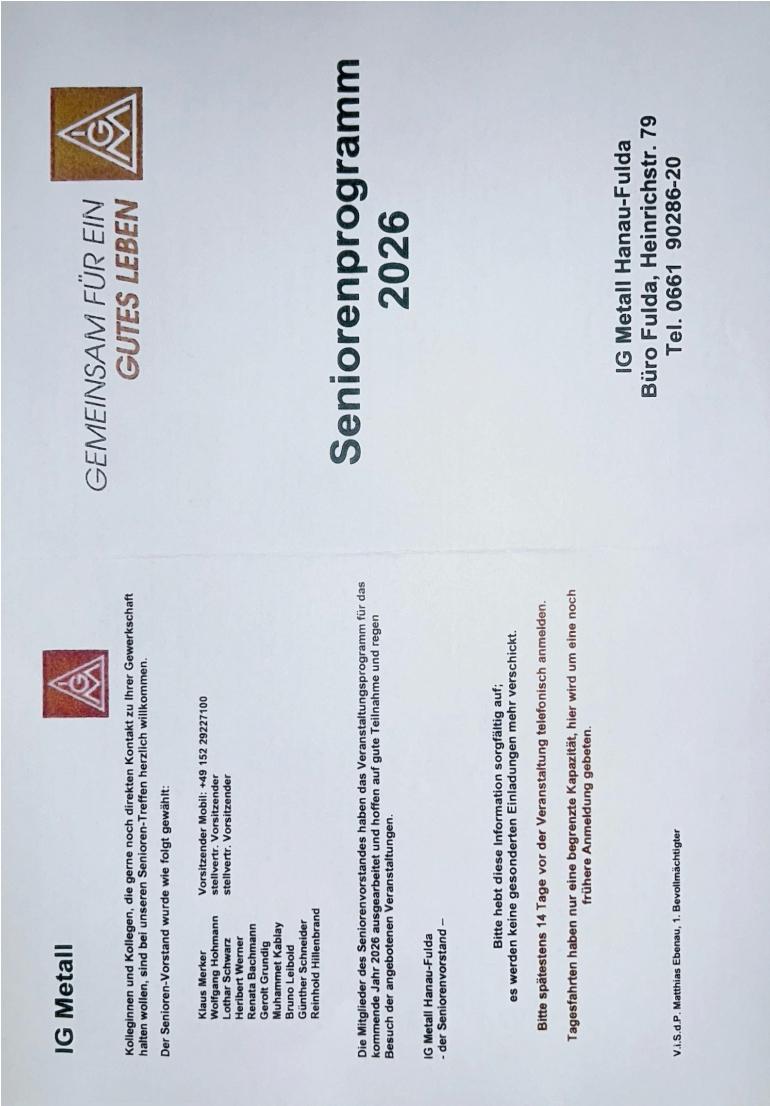 Seniorenprogramm Fulda 2026